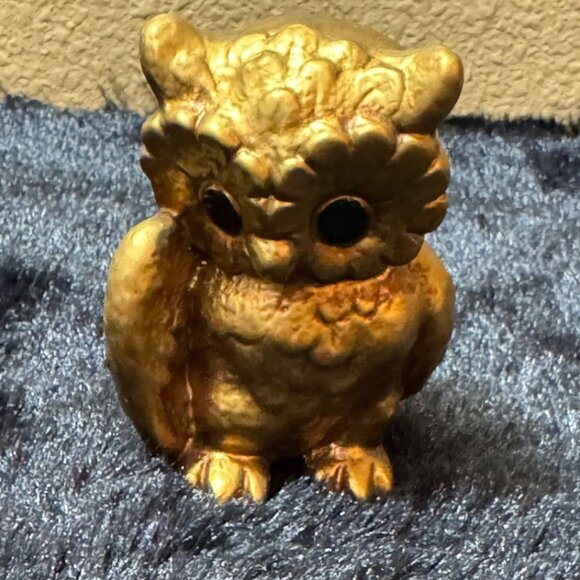 Vintage Noreast Gold Owl Figurine Crafted In Japan - Picture 1 of 5